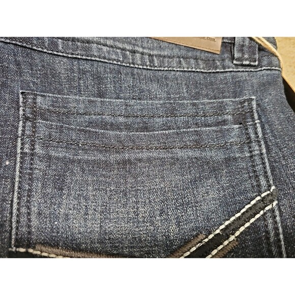 TK Axel Jeans Men Sz 34X32 Blue Denim Stretch Slim Fit Boot Cut Dark Wash NWT - Picture 9 of 9